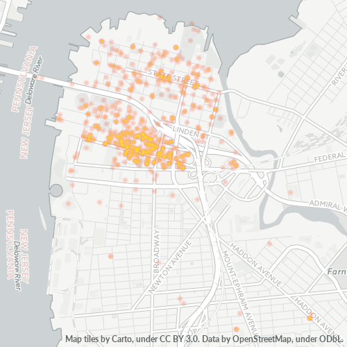 08102 Business Density Heatmap