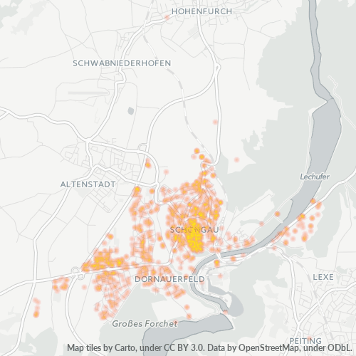 Heatmap für plz 86956