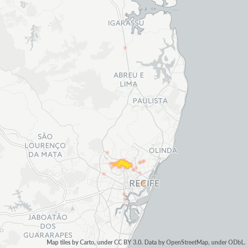 52051-000 Heatmap de Densidade da Empresa