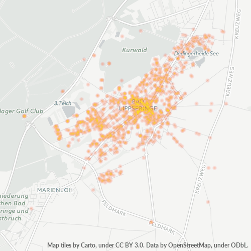 Heatmap für plz 33175