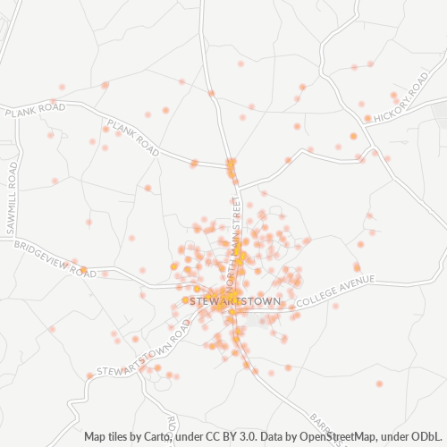 17363 Business Density Heatmap