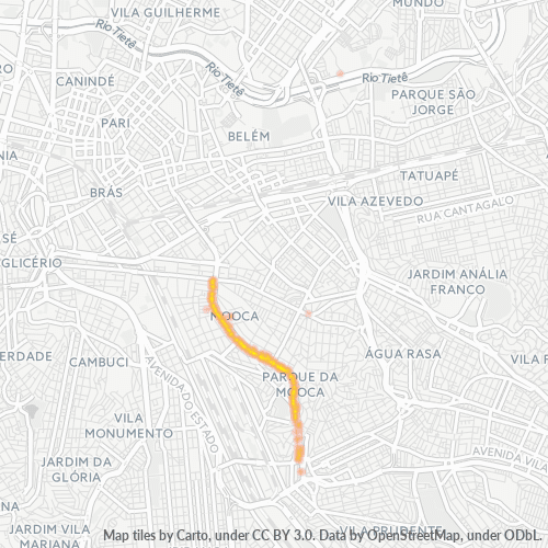 03114-000 Mapa de calor de densidad empresarial