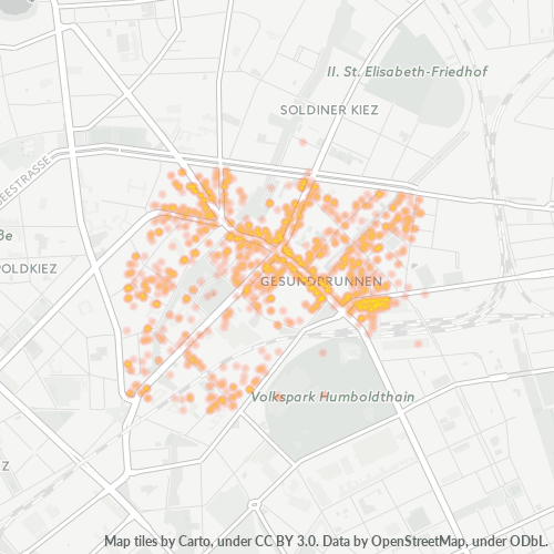 Heatmap für plz 13357