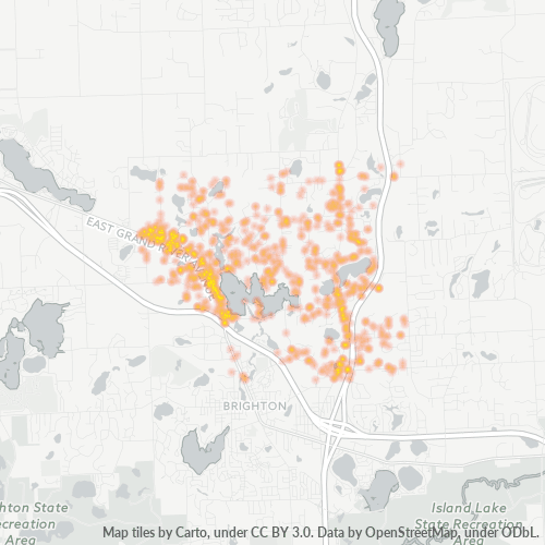 48114 Business Density Heatmap