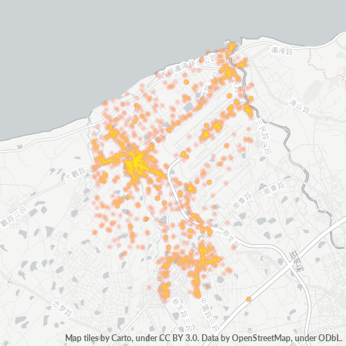 337 商業密度熱圖