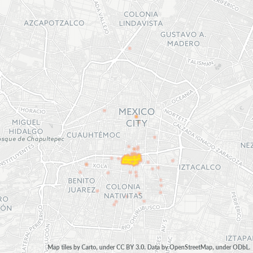 08200 Mapa de calor de densidad empresarial