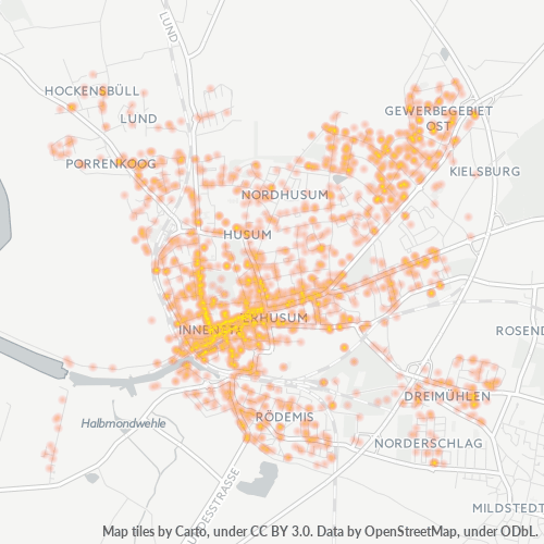 Heatmap für plz 25813