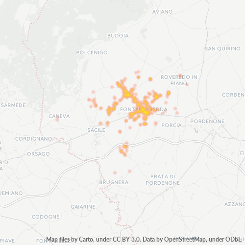 Mappa di calore per cap 33074
