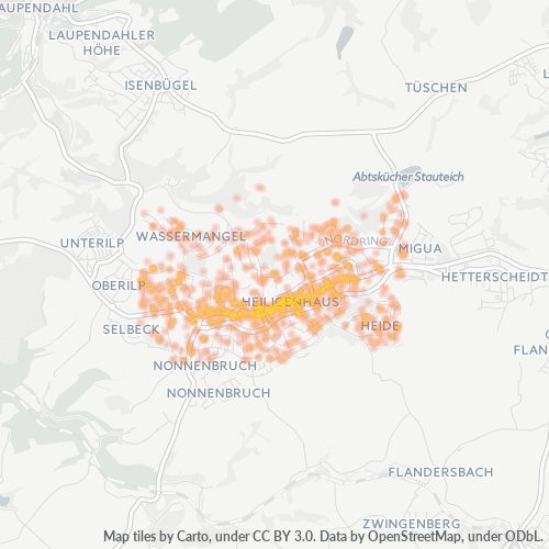 Heatmap für plz 42579