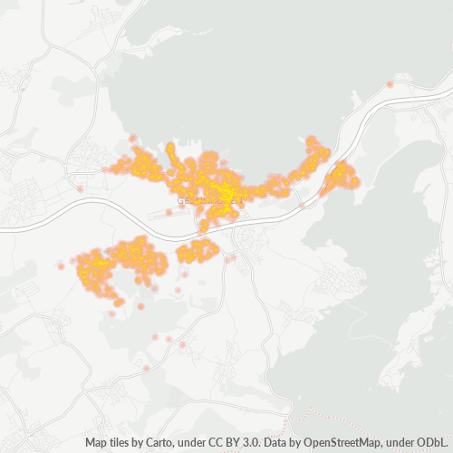 Heatmap für plz 63571