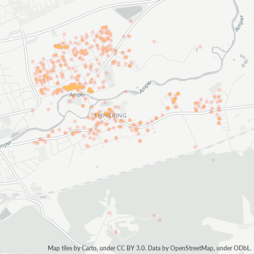 Heatmap für plz 82275