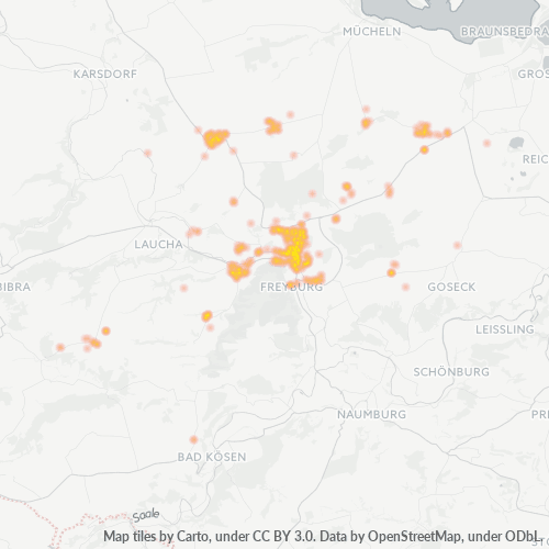 Heatmap für plz 06632