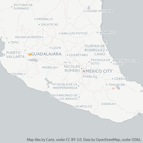 30500 Mapa de calor de densidad empresarial