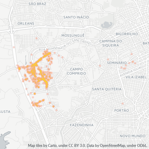 81270-000 Mapa de calor de densidad empresarial