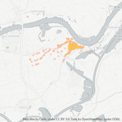 Heatmap voor postcode 5328