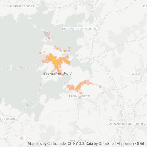 Heatmap für plz 09468