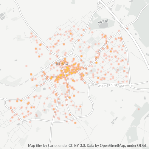 Heatmap für plz 95111