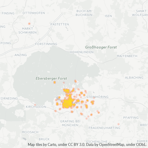 Heatmap für plz 85560