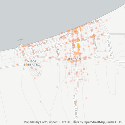 570 19 Χάρτης θερμότητας πυκνότητας επιχείρησης