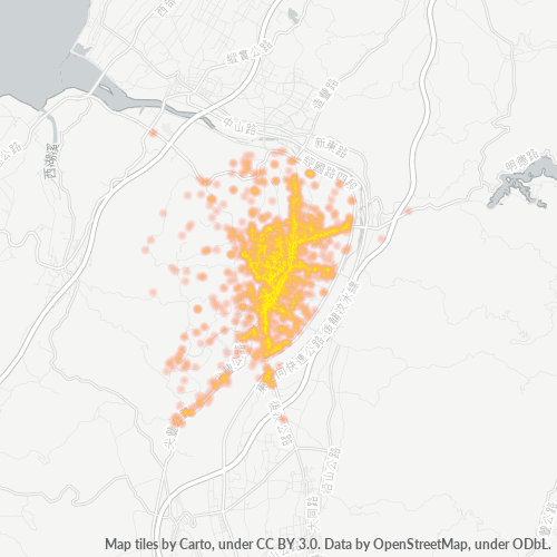 360 商業密度熱圖