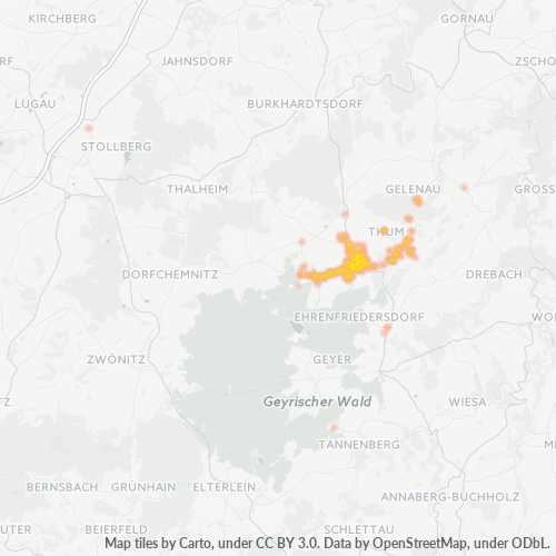 Heatmap für plz 09419