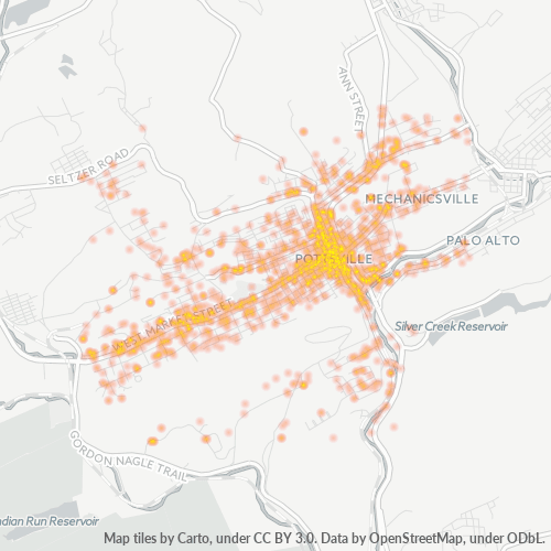 17901 Business Density Heatmap
