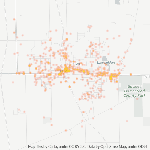 46356 Business Density Heatmap