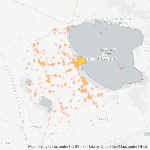 Mappa di calore per cap 06061
