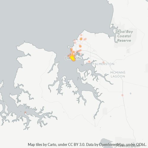 0800 Business Density Heatmap