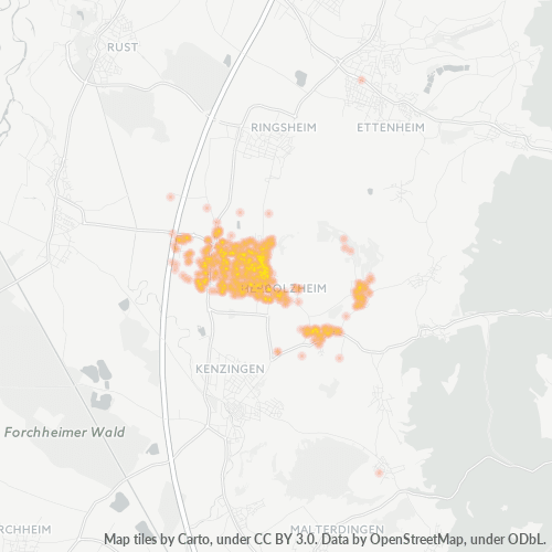 Heatmap für plz 79336