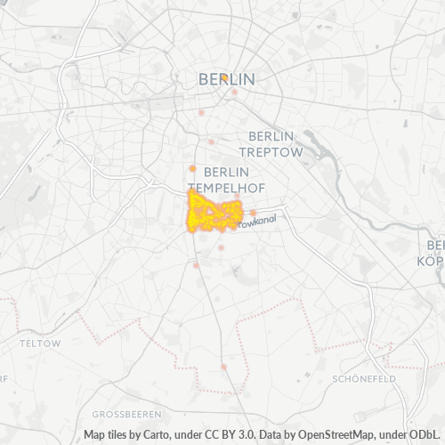 12099 Standortdichte-Heatmap