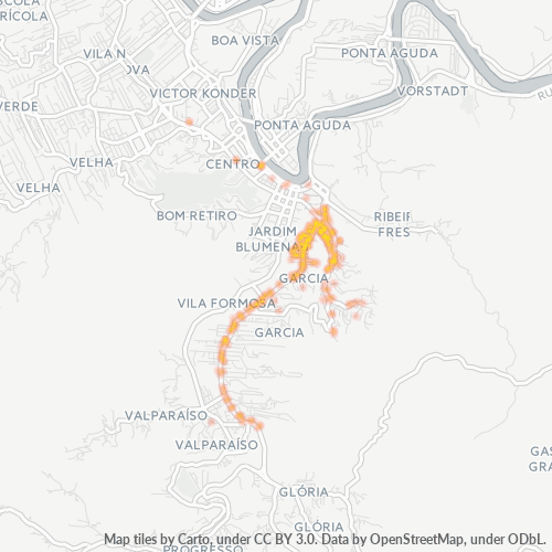 89020-000 Heatmap de Densidade da Empresa