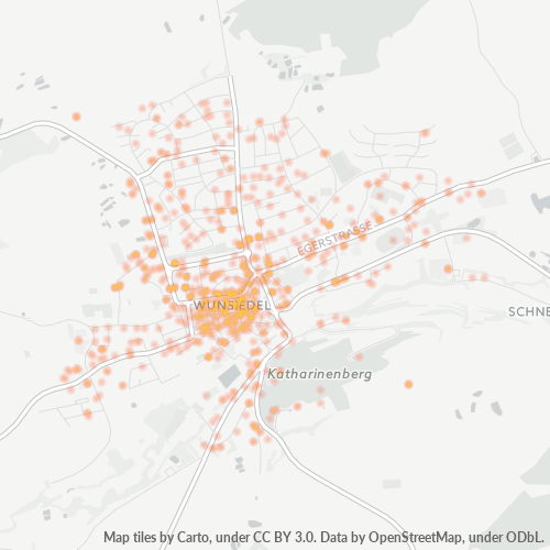 Heatmap für plz 95632