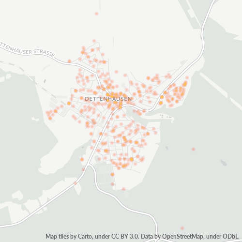 Heatmap für plz 72135