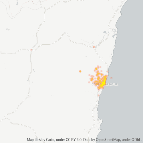 2450 Business Density Heatmap