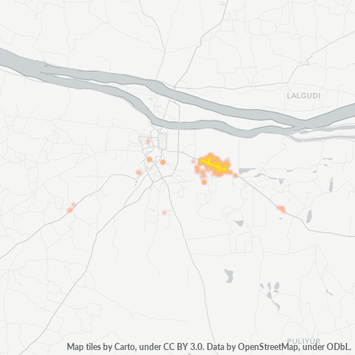 620019 Business Density Heatmap
