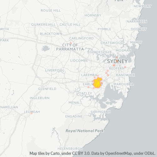 2207 Business Density Heatmap