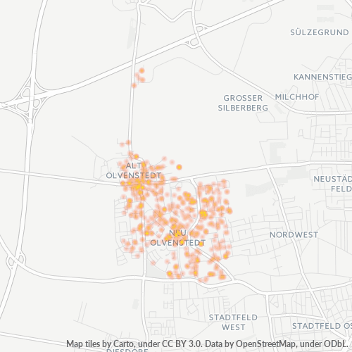 Heatmap für plz 39130
