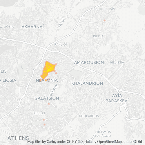 142 31 Χάρτης θερμότητας πυκνότητας επιχείρησης