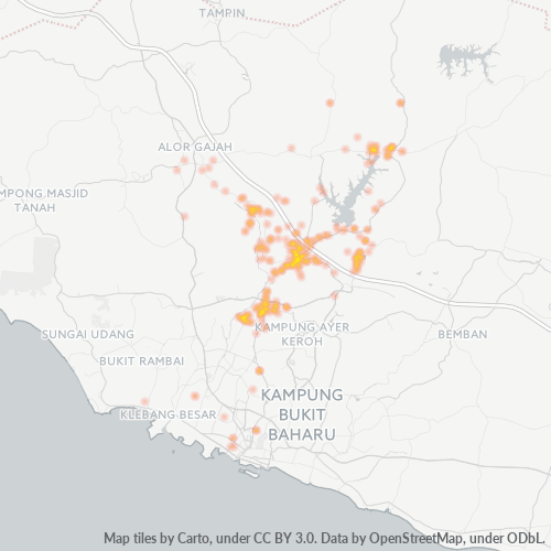 76100 Heatmap Ketumpatan Perniagaan