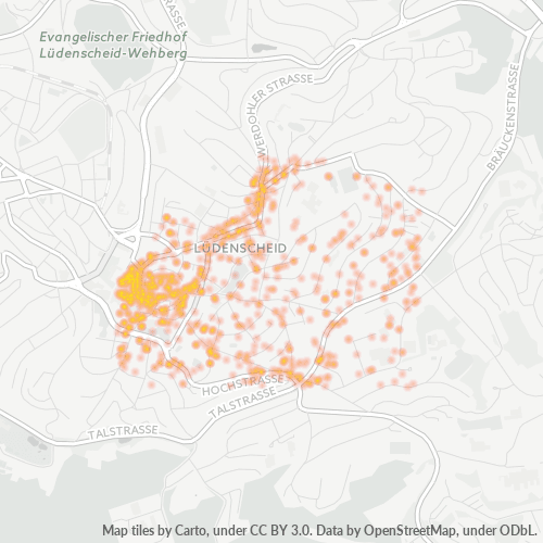 Heatmap für plz 58511
