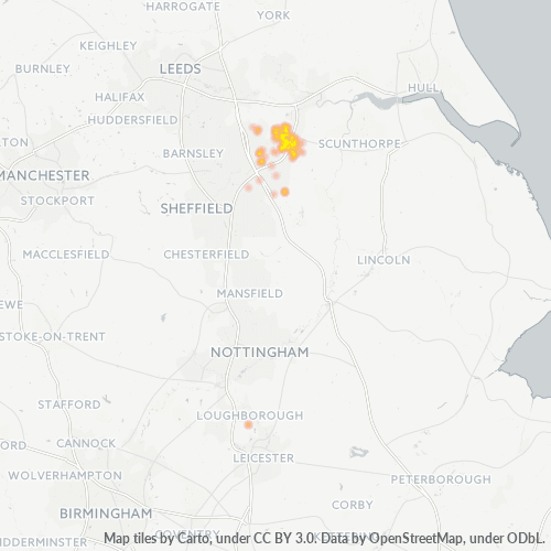 DN7 Business Density Heatmap