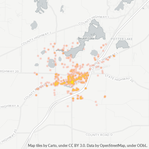 53120 Business Density Heatmap