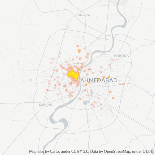380014 Business Density Heatmap