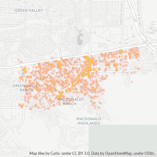 89012 Business Density Heatmap