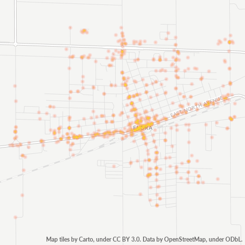 62839 Business Density Heatmap