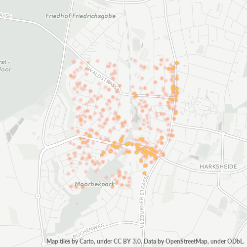 Heatmap für plz 22846