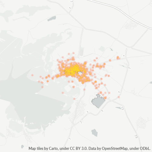 9700 Топлинна карта на бизнеса