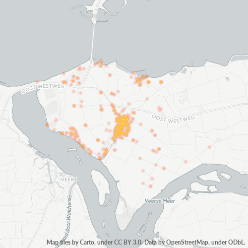 Heatmap voor postcode 4493