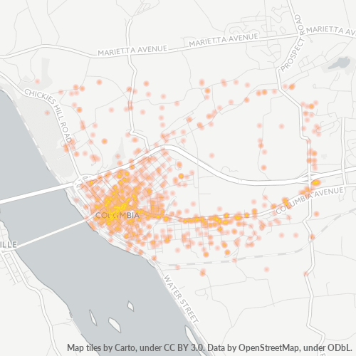 17512 Business Density Heatmap
